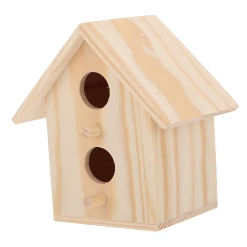 POPETPOP Vogel Inkubation Box Holz Vogel Nest Kit für Papagei Vogel Nest Decor Kit von POPETPOP