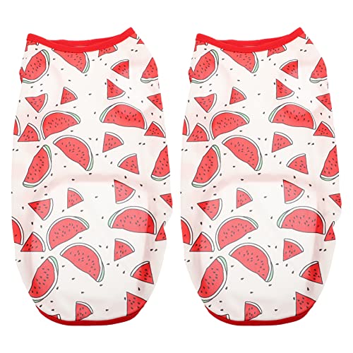 POPETPOP 2st Wassermelonen-haustierweste Hundekostüme Hunde-Outfit Zubehör Für Haustierkleidung Hundezubehör Hundekleidung Großes Hundeshirt Kleines Hundeshirt Bausatz Hundehemden Polyester von POPETPOP