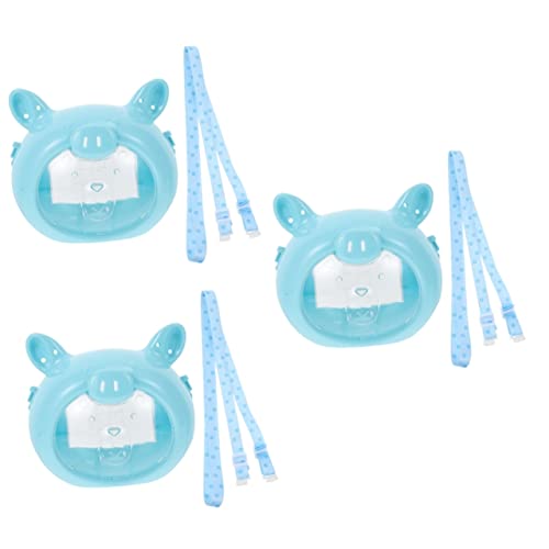 POPETPOP 3 Stück Gurt Haustierhäuser Tragen Mini Hamster Mäuse Lebensräume Reisen Ratten Blau Abnehmbarer Rücken Afrikanische Hamster Kaninchen Mit Tasche Handtasche Tasche von POPETPOP