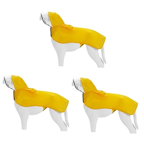 POPETPOP 3 STK Regenjacke Für Hunde Hoodie-Jacke Hund?Regen?Poncho??Hunde?Regen?ausrüstung?? Tanktops Regenmantel Für Haustiere Laufweste Wasserdichter Poncho Corgi Leicht Und Dünn von POPETPOP