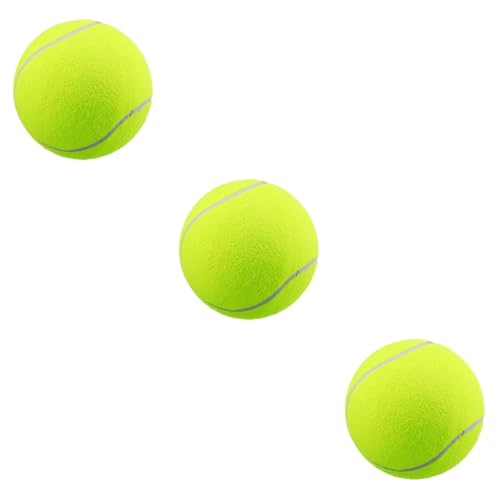 POPETPOP 3 Stück Haustier Tennisball Aufblasbarer Tennisball Spielzeug Riesiger Tennisball Große Tennisbälle Aufblasbare Bälle Für Haustier Hundespielzeug Haustier Kauspielzeug von POPETPOP
