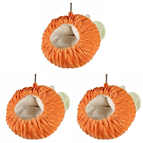 POPETPOP 3 STK Warmes Haustiernest Meerschweinchenbett Hamster Hängematte Spielzeughängematte Kleines Haustier Warmes Bett Stilles Hamsterrad Kleine Viecher Frettchen Diamantvlies Obst von POPETPOP