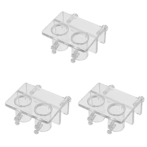 POPETPOP 3 Stücke Fisch für Dual Feste Klemmen Rohr Wasser Halterung Rohr Filter Pumpe Befestigungsclip Klemme Halterung Transparent Schlauch Luftfahrt Halter Klar Verstellbare Schläuche von POPETPOP