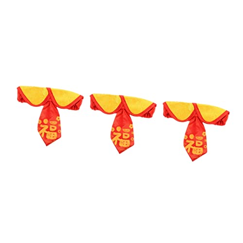 POPETPOP Welpenhalsband 3 Stücke Für Bandana Verstellbare Große Krawatten Party Anzug Halskette Kätzchen Kostüm Geburtstag Katze Krawatte Weihnachtsdesign Pflege Fu Jahr Krawatten von POPETPOP