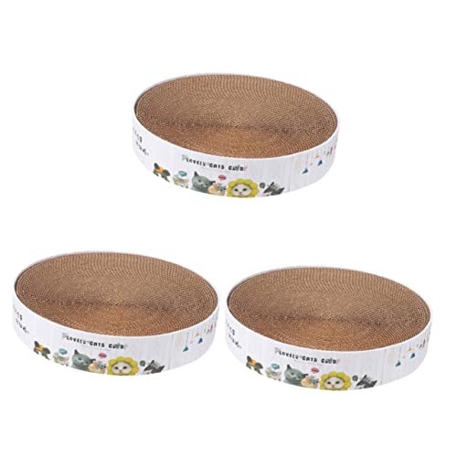 POPETPOP 3st Kratzbaum Für Katzen Krallenauflage Aus Sisal Boden Kratzlounge Für Katzen Krallenmatten Für Katzen Kratzmatte Für Katzen Spielzeug Katzenbedarf Die Katze Katzennest Wellpapier von POPETPOP