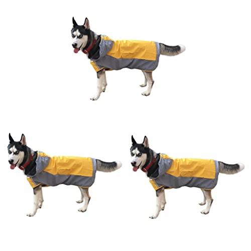 POPETPOP 3st Wimperntusche Regenmantel Für Haustiere Regenjacke Für Haustiere Hunde-Regen-Hoodie Hund Regenmantel Der Hund Kleidung von POPETPOP