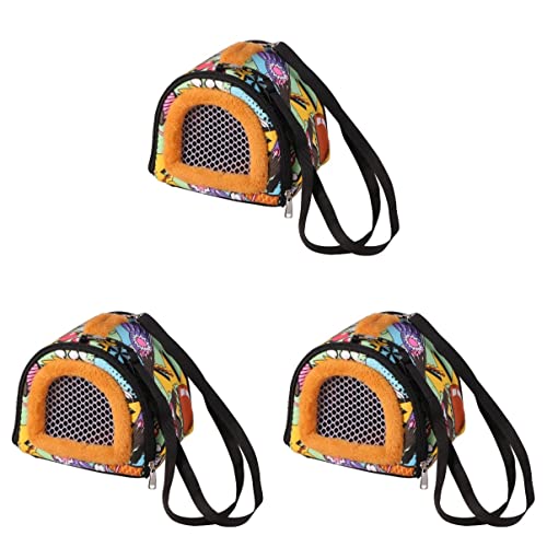 POPETPOP 3 Stücke Reisetasche M Handtasche Abgehend Frettchen Aufbewahrung Igel Outdoor Tiere Koffer Gerbi Tragen für Träger Tragbar Rund Haustier Zubehör Tiergröße Rattenrücken von POPETPOP