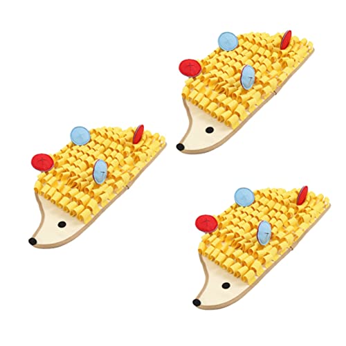 POPETPOP 3-Teiliges Hundefutter-Trainingsspielzeug Pädagogische Schüssel Spaß Hunde Kissen Design Langsam Fördert Puzzle Natürliche Nahrungssuche Snack Spiel Matte von POPETPOP