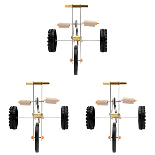 POPETPOP 3 STK Papagei Fahrrad Vogel Tischspielzeug Zubehör Für Vogelkäfige Vogel Trick Tischspielzeug Papageienspielzeug Papagei Trickspielzeug Stahl 201 Papageienvogel Spielzeugkäfig von POPETPOP