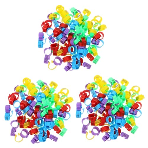 POPETPOP 300 STK Henne-Tauben-Fußkettchen Taubenfußring Tierfußring Tauben Fußband Hähnchenschenkelbänder Markierungsmarken für Tauben Taube Beinringe Vogeltauben-Beinringe Vogelzubehör Abs von POPETPOP
