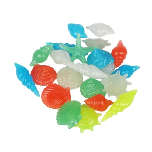 POPETPOP Kieselsteine 100 G Mini-Aquarium- Nachtleuchtende Steine ​​für Dekorative Felsen Einzigartige Muschelschalenform Aquarium-Landschaft von POPETPOP