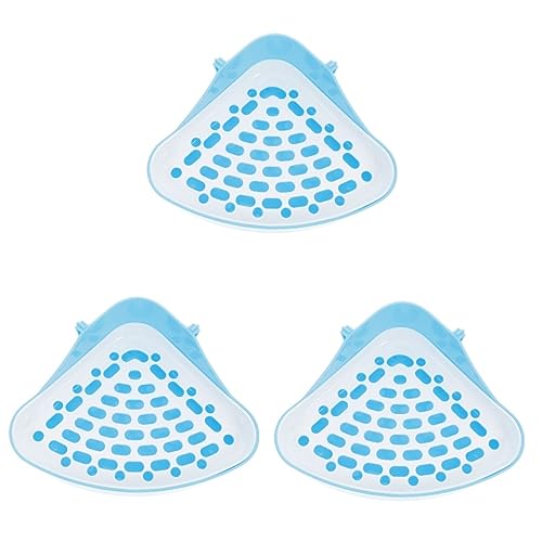 POPETPOP 3er-Box Haustier Urinal Töpfchen Kleine Haustiertoilette Kaninchenstreu Mini-kaninchentoilette Kleintier-toilettenschale Häschen Toilette Kaninchen-eckklo Dreieck Sandbecken Abs von POPETPOP