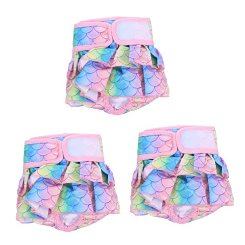 POPETPOP 3Pcs Slips Shorts Hündchen Katze Wiederverwendbare Hunde Trainingskostüm Kätzchen Höschen Hündchen Physiologische Kleidung Hose Unterwäsche Atmungsaktiv Perioden Unterwäsche Katze von POPETPOP