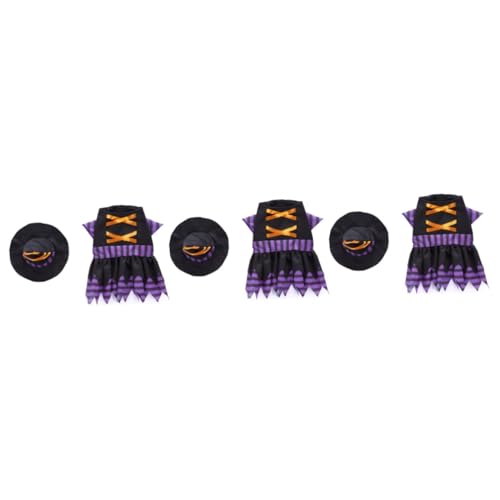 POPETPOP 3St Hundekostüm Halloween Hundekostüm Cosplay Outfit für Mädchen Hundehoodies für kleine Hunde Partykleidung für Haustiere Haustier-Partykostüm Alternative Hundekleidung Hut Damen von POPETPOP