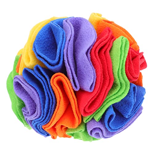 POPETPOP 3St Hundeschnüffelball Hundefutter Hund auf Nahrungssuche Dog chew Toy hundekauspielzeuge Spielzeug zum langsamen Füttern von Hunden Spielzeug für Haustiere Polarfleece Colorful von POPETPOP