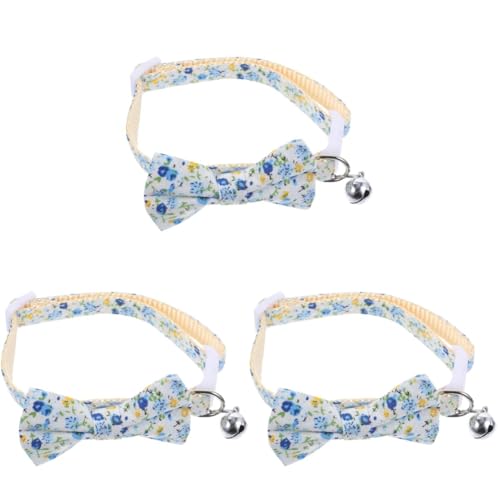 POPETPOP 3st Katzenhalsband Verstellbare Katzenfliege Welpe Fliege Katze Fliegen Katze Fliege Kragen Für Kätzchenhalsband X3 Die Katze Halskette Polyester-Nylon von POPETPOP