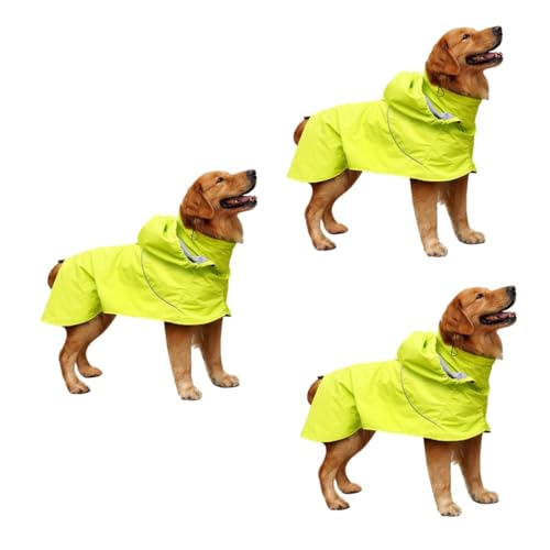 POPETPOP 3st Wimperntusche Wasserdichter Poncho Nylon-hunderegen Hund Regenmantel Hund Regen Slicker Haustier von POPETPOP