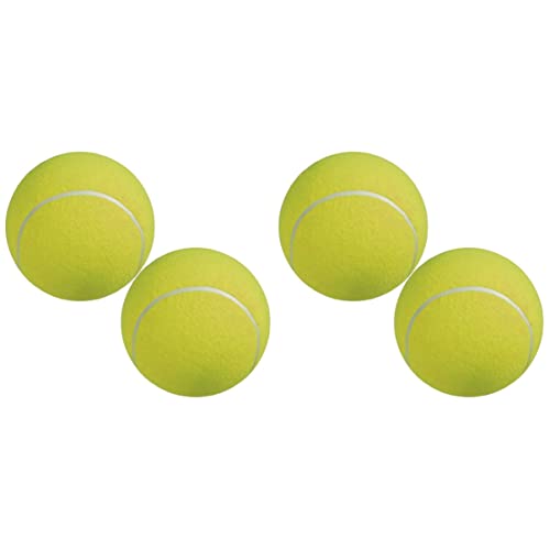 POPETPOP 4 Stück Gefühltes Tennis Kauspielzeug Für Hunde Quietscher Für Hundespielzeug Air-Squeaker-tennisbälle Tennis Spielen Aufblasbares Tennis Riesen-Tennis Beissen Kind Haustier von POPETPOP