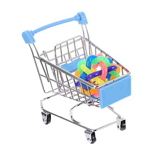 POPETPOP 4 Stück Papagei Kinderwagen Einkaufswagen Papagei Kauen Papagei Stehendes Trainingsspielzeug Papagei Supermarkt Handwagen Spielzeug Schubkarre Abs Einkaufen Vogel Auto Beissen von POPETPOP