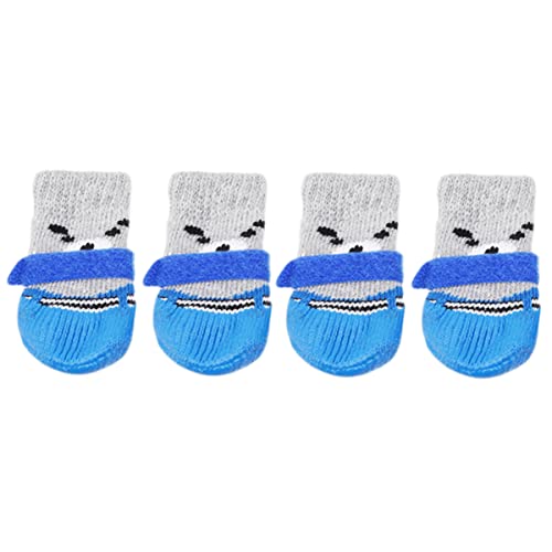 POPETPOP 4 Stück Hundesocken Welpenschuhe Für Kleine Hunde Welpensocken Für Kleine Hunde Hundepfotenschutz Socken Für Hunde Haustier Socken Sockenschuhe rutschfest Chihuahua von POPETPOP