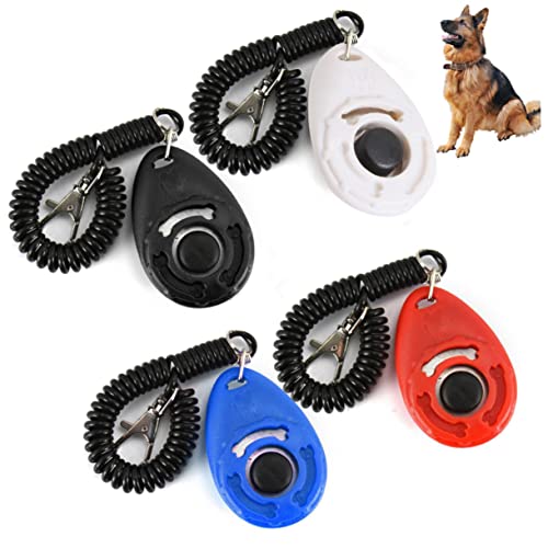 POPETPOP 4 Stück Clicker Für Welpentraining Hundeklicker Clicker Zum Katzentraining Pferde Haustier von POPETPOP