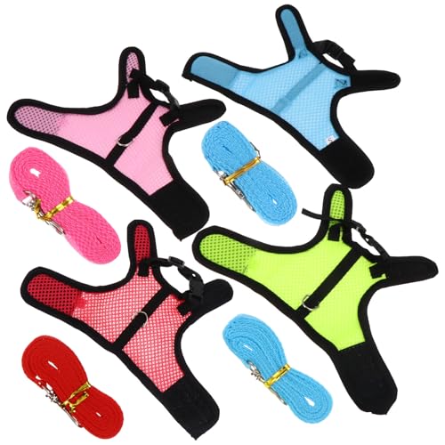 POPETPOP 4 stücke Bunny Weste Cami Hanger Bunny Leash Outdoor Bekleidung Hund Leine Seil Meerschweinchen Halloween Kostüme Welpen Weste Leinen Kaninchen Weste Leine Kaninchen Geschirr Kaninchen von POPETPOP