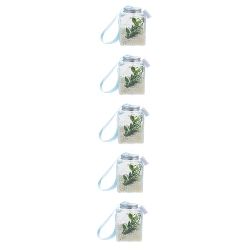 POPETPOP 5 Sets Bruchsicheres Aquarium Kleines Aquarium Aquarium Licht Dekoratives Aquarium Betta Fisch Aquarium Büro Aquarium Tisch Aquarium Aquarium von POPETPOP