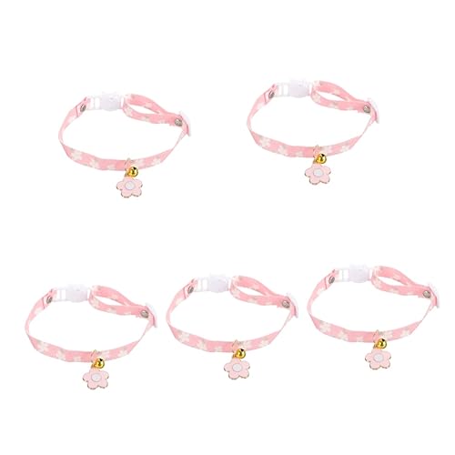 POPETPOP 5 Stück Süßes Katzenhalsband Mit Glöckchen Cartoon-hundehalsband Blumenanhänger Verstellbares Haustierhalsband Dekoratives Bezauberndes Design POPETPOP 5 Stück Süßes Katzenhalsband Mit Glöckchen Cartoon-hundehalsband Blumenanhänger Verstellbares Haustierhalsband Dekoratives Bezauberndes Design von POPETPOP