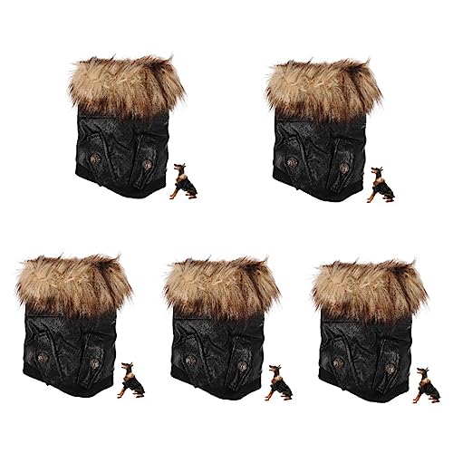 POPETPOP 5st Warme Hundejacke Welpenmantel Winddichte Hundekleidung Warmhaltende Hundebekleidung Winter Hundemantel Designer-hundekleidung Katzenjacke Plüsch Lipgloss Haustier Hund von POPETPOP