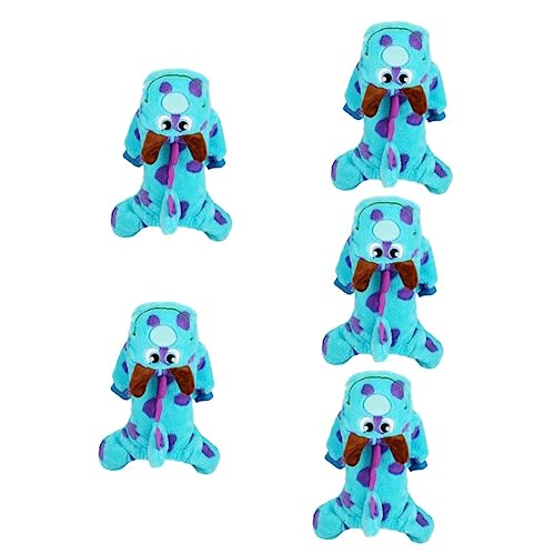 POPETPOP 5-Teiliges Haustier-Transformationskostüm Kapuzenpullover Für Kleine Hunde Winterkleidung Flauschige Jacke Bequeme Hundekleidung Warmer Pullover Für Hunde Wintermantel Für von POPETPOP