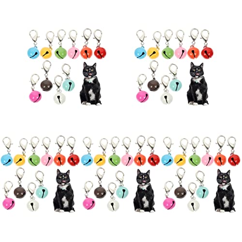 POPETPOP 50 Stück Hundehalsband Glocke Kätzchen Welpenhalsband Glocken Welpenhalsbandglocke Hundeglocke Für Halsband Katzenhalsband Mit Glöckchen Katze Kupferglocken Metall Hündchen Zubehör von POPETPOP