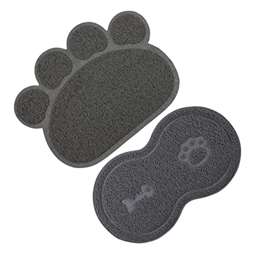 POPETPOP 6 STK Haustiermatte Futtermatte Für Hunde Hundegeschirr Matte Futternapfauflage Für Hunde Hundebrunnenmatte Haustierfuttermatten Für Den Boden Wasser Aufnehmen PVC Hundenapf von POPETPOP