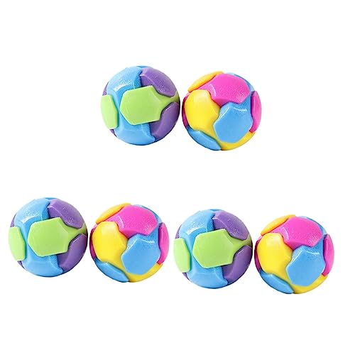 POPETPOP 6 STK Backenzaun-Ball Für Haustiere Spielzeuge Bälle Für Hunde Haustierzubehör Interaktive Gummibälle Haustier Spielendes Spielzeug Kauball Beißball TPR Weichkleber Haustier Hund von POPETPOP