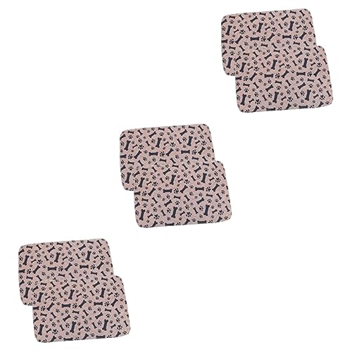 POPETPOP 6 STK Pet Pinkelmatte Hundepipipads Extra Groß Windelmatte Meerschweinchen Natursekt Pads Waschbar Pee-pad-Halter Hundepipipads Groß Haustier Urinpads Hundebedarf Hündchen Stoff von POPETPOP