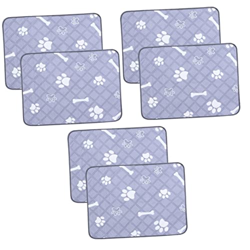 POPETPOP 6 STK Hunde-wickel Polster Waschbare Pinkelpads Für Hunde Wiederverwendbare Welpenunterlagen Welpen Pads Hundekisten-Pads Hund Welken Polyester Kaninchenkäfig Kleiner Hund von POPETPOP