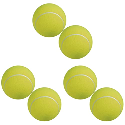 POPETPOP 6 STK Air-Squeaker-tennisbälle Aufblasbares Tennis Kauspielzeug Für Hunde Gefühltes Tennis Quietscher Für Hundespielzeug Tennis Spielen Riesen-Tennis Kind Hundeball Kauen von POPETPOP