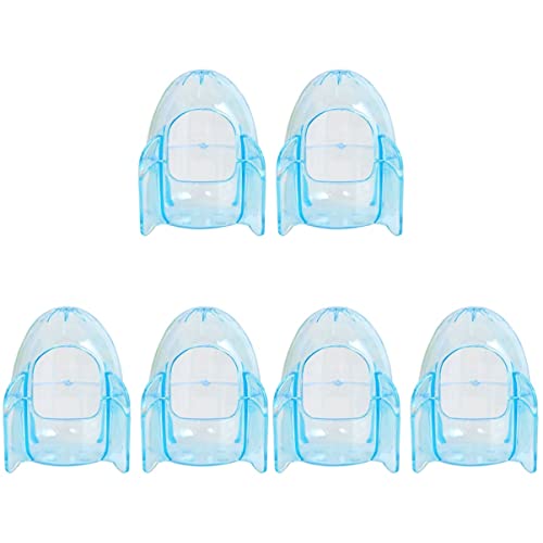 POPETPOP 6Pcs Badewannen für Rennmaus Sand Chinchilla Toilette mit Reinigungsmaus Transparent Haustiere Saunaraum Tierbadezimmer Badeschönheit Schaufelwanne Zwergsand Badezimmer Käfig von POPETPOP