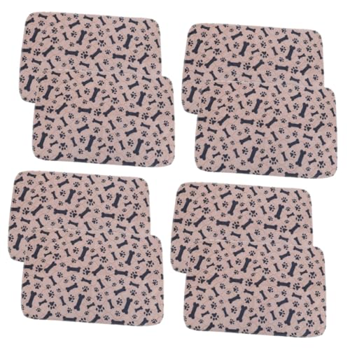 POPETPOP 8 STK Pet Pinkelmatte Waschbare Hundepipimatte Urinpads Hundepipipads Extra Groß Hundeunterlagen Meerschweinchen Natursekt Pads Waschbar Hunde-PIPI-Pads Cool Teppich Stoff von POPETPOP