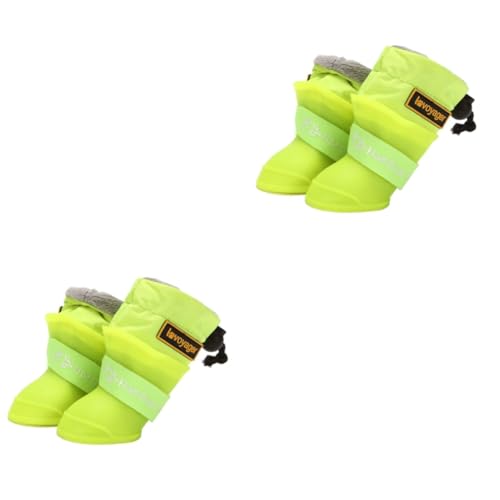 POPETPOP 8 STK wasserdichte Regenstiefel Für Haustiere Haustierpfotenschuhe Silikon-Haustier-Regenschuhe Regenstiefel Für Welpen Wanderschuhe Für Haustiere Gummistiefel Der Hund Kieselgel von POPETPOP