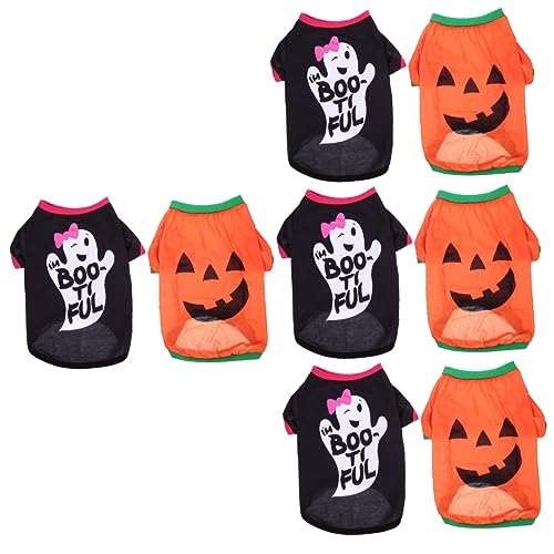 POPETPOP 8 Stück Halloween-Kleidung Für Draußen Dekoration Geisterhemd Trendige Hemden Halloween-Hundekleidung Geisterhundekostüm Hunde-Halloween-Kostüm Halloween-Dekoration Für von POPETPOP