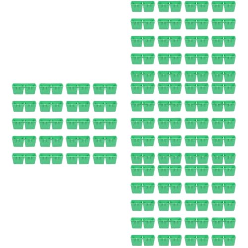 POPETPOP 80 STK Vogeltränke Vogelkäfig Im Freien Vogelkäfige Für Papageien Vogelkäfige Für Nymphensittiche Becher Für Vogelkäfige Vogelfutterschale Tauben Füttern Vogel Utensilien Plastik von POPETPOP