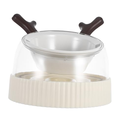 POPETPOP Anti-Kipp-haustiernapf Lebensmittel Utensilien Feeder Gradient Aquarium Licht Kombi-Feeder Dekorationszubehör Kaninchen Hundefutter Hundenäpfe Katzenfutter Keramik Light Brown von POPETPOP