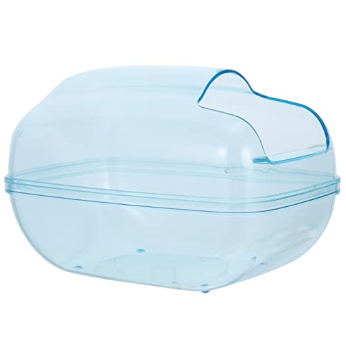 POPETPOP Hamster Toilette Sandbad Becken Sandbadbehälter Für Rennmäuse Rennmaus-badewanne Aus Kunststoff Kleines Haustier-badebecken Hamsterbad Spritzfest Kleiner Hamster Plastik von POPETPOP