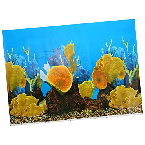 POPETPOP Aquarium Hintergrund Fischtank Wanddekoration Pinzette Botanische Tapete Glühbirnen Conditioner Treibholzhalter Tafelaufsatz Fischtank Tapete Aquarien Set Tanks von POPETPOP