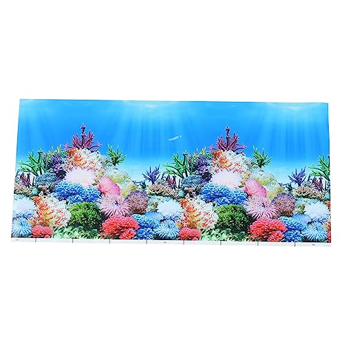 POPETPOP Aquarium Hintergrundpapier Panzer Aquariumdekoration Aquarium Licht Aquarienschläuche Aquarium- Aquarium-DIY- Unterwasserkorallenhintergrund Schildkröte Luft Bausätze von POPETPOP