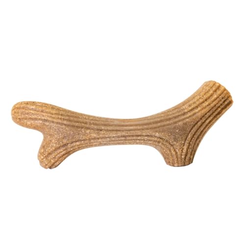 POPETPOP Beiß für Hunde Interactive Dog Toys Dog chew Toy hundekauspielzeuge zäh Hundezubehör Hund interaktiv Welpe Haustierspielzeug in Geweihform Kauspielzeug für Hunde hölzern von POPETPOP