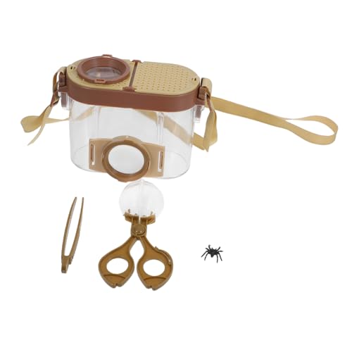 POPETPOP Beobachtungsbox Für Insekten Kit Zum Fangen Und Beobachten Von Insekten Outdoor-insektenset Mit Pinzette Insektenbeobachtungsbehälter Für Light Brown Abs von POPETPOP