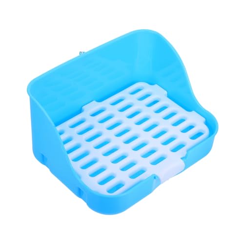 POPETPOP Box Kaninchentöpfchen Toilette Hasenkäfig Bettwäsche Kaninchen PIPI Tablett Chinchilla Töpfchentrainer Kaninchentoilette Haustier Töpfchentrainer Tiertoilette von POPETPOP