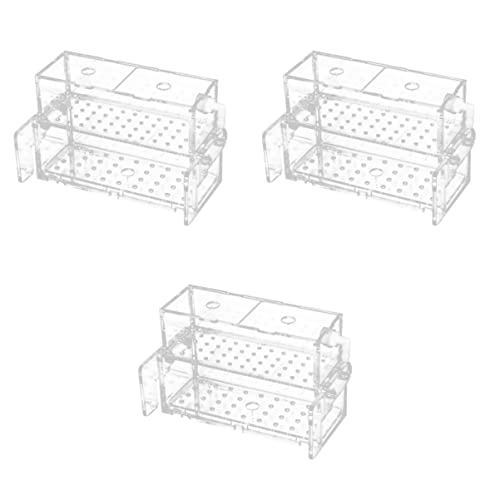 POPETPOP Filterreiniger Box Turtle Case Fisch Acryl Becken Reinigungswerkzeug Wand Nackt Hängend für Praktisches Tank Wasserfilter Luftreiniger Zubehör Aquarium Aquarienwasserfilter von POPETPOP