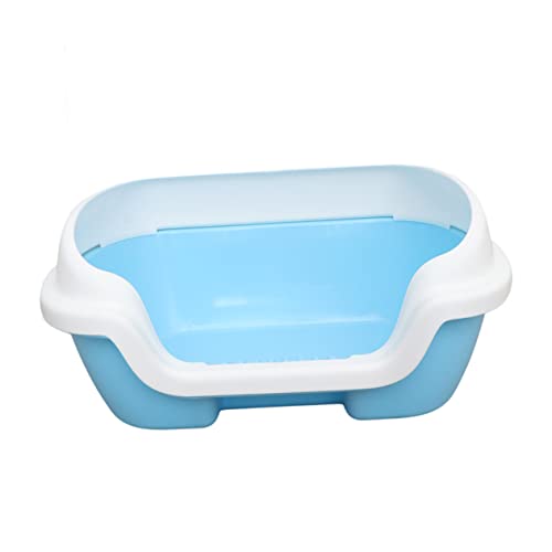 POPETPOP Box Xxcm Toilette Abnehmbar Größe Urin Kätzchen Reinigung Training Universal Blau Wiederverwendbar Hamster - Zubehör- Tablett Kätzchen Mit Lila Sand Auslauf Xinch Hunde Offen von POPETPOP